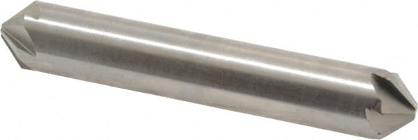 Hertel - 1/2" Head Diam, 1/2" Shank Diam, 6 Flute 90° High Speed Steel Countersink - Benchmark Tooling