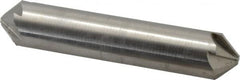 Hertel - 3/4" Head Diam, 3/4" Shank Diam, 6 Flute 90° High Speed Steel Countersink - 4" OAL, Straight Shank - Benchmark Tooling