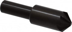 Hertel - 3/4" Head Diam, 1/2" Shank Diam, 6 Flute 100° High Speed Steel Countersink - Benchmark Tooling