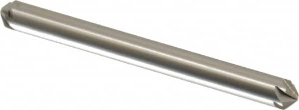 Hertel - 3/16" Head Diam, 3/16" Shank Diam, 6 Flute 100° High Speed Steel Countersink - Benchmark Tooling