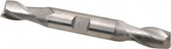 Hertel - 15mm, 1-1/8" LOC, 5/8" Shank Diam, 4-1/2" OAL, 2 Flute, Cobalt Square End Mill - Double End, Uncoated, Centercutting - Benchmark Tooling