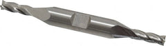 Hertel - 5mm, 9/16" LOC, 3/8" Shank Diam, 3-1/4" OAL, 4 Flute, Cobalt Square End Mill - Double End, Uncoated - Benchmark Tooling