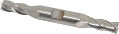 Hertel - 10mm, 1" LOC, 1/2" Shank Diam, 4-1/8" OAL, 4 Flute, High Speed Steel Square End Mill - Double End, Uncoated - Benchmark Tooling