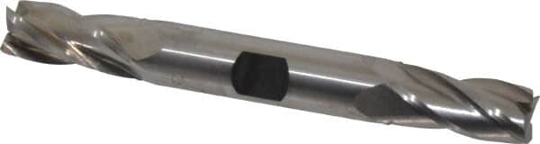 Hertel - 12mm, 1" LOC, 1/2" Shank Diam, 4-1/8" OAL, 4 Flute, High Speed Steel Square End Mill - Double End, Uncoated - Benchmark Tooling