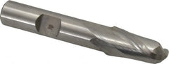 Hertel - 11mm Diam, 13/16" LOC, 2 Flute Cobalt Ball End Mill - Uncoated, Single End, 2-1/2" OAL, 3/8" Shank Diam - Benchmark Tooling