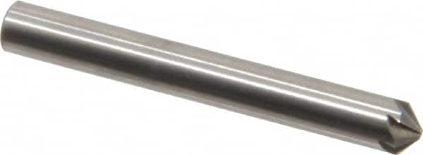 Hertel - 3/16" Head Diam, 3/16" Shank Diam, 6 Flute 100° Solid Carbide Countersink - Benchmark Tooling