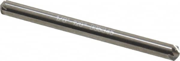 Hertel - 1/8" Head Diam, 1/8" Shank Diam, 6 Flute 120° Solid Carbide Countersink - Benchmark Tooling