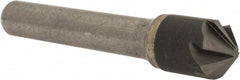 Hertel - 1/2" Head Diam, 3/8" Shank Diam, 6 Flute 100° Solid Carbide Countersink - Benchmark Tooling