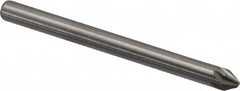 Hertel - 1/8" Head Diam, 1/8" Shank Diam, 6 Flute 60° Solid Carbide Countersink - Benchmark Tooling