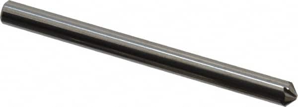 Hertel - 1/8" Head Diam, 1/8" Shank Diam, 6 Flute 100° Solid Carbide Countersink - Benchmark Tooling