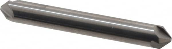 Hertel - 5/16" Head Diam, 5/16" Shank Diam, 4 Flute 90° Solid Carbide Countersink - 2-1/8" OAL, Straight Shank - Benchmark Tooling