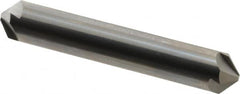 Hertel - 1/2" Head Diam, 1/2" Shank Diam, 4 Flute 100° Solid Carbide Countersink - Benchmark Tooling