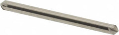 Hertel - 1/8" Head Diam, 1/8" Shank Diam, 4 Flute 90° Solid Carbide Countersink - 1-1/2" OAL, Straight Shank - Benchmark Tooling