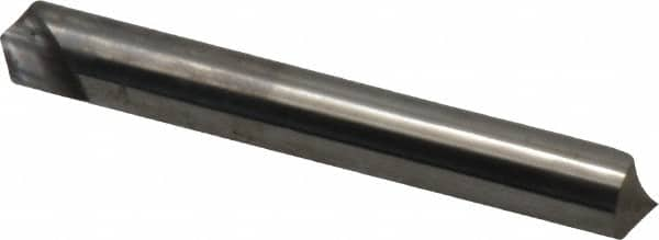 Hertel - 1/4" Head Diam, 1/4" Shank Diam, 1 Flute 110° Solid Carbide Countersink - Benchmark Tooling