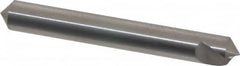 Hertel - 1/4" Head Diam, 1/4" Shank Diam, 1 Flute 100° Solid Carbide Countersink - Benchmark Tooling