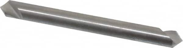 Hertel - 3/16" Head Diam, 3/16" Shank Diam, 1 Flute 90° Solid Carbide Countersink - Benchmark Tooling