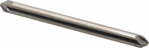 Hertel - 1/8" Head Diam, 1/8" Shank Diam, 4 Flute 82° Solid Carbide Countersink - Benchmark Tooling