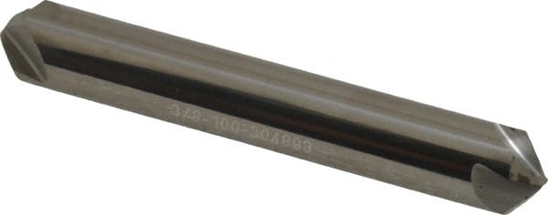 Hertel - 3/8" Head Diam, 3/8" Shank Diam, 4 Flute 100° Solid Carbide Countersink - Benchmark Tooling