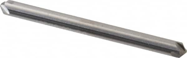 Hertel - 1/8" Head Diam, 1/8" Shank Diam, 4 Flute 100° Solid Carbide Countersink - Benchmark Tooling