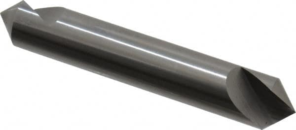 Hertel - 1/2" Head Diam, 1/2" Shank Diam, 1 Flute 90° Solid Carbide Countersink - Benchmark Tooling