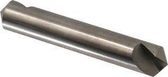 Hertel - 1/2" Head Diam, 1/2" Shank Diam, 1 Flute 110° Solid Carbide Countersink - 3" OAL, Straight Shank - Benchmark Tooling