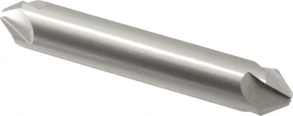 Hertel - 1/2" Head Diam, 1/2" Shank Diam, 4 Flute 82° High Speed Steel Countersink - 3" OAL, Straight Shank - Benchmark Tooling