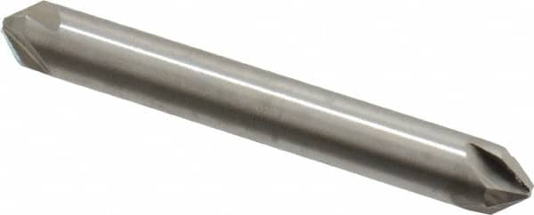 Hertel - 1/4" Head Diam, 1/4" Shank Diam, 4 Flute 82° High Speed Steel Countersink - Benchmark Tooling