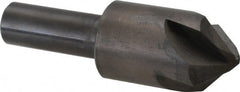 Hertel - 7/8" Head Diam, 1/2" Shank Diam, 4 Flute 90° High Speed Steel Countersink - Benchmark Tooling