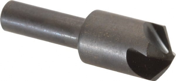 Hertel - 5/8" Head Diam, 3/8" Shank Diam, 4 Flute 110° High Speed Steel Countersink - Benchmark Tooling
