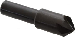 Hertel - 1/2" Head Diam, 3/8" Shank Diam, 4 Flute 90° High Speed Steel Countersink - Benchmark Tooling