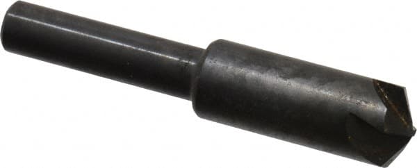 Hertel - 3/8" Head Diam, 1/4" Shank Diam, 4 Flute 120° High Speed Steel Countersink - Benchmark Tooling