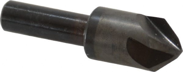 Hertel - 5/8" Head Diam, 3/8" Shank Diam, 4 Flute 82° High Speed Steel Countersink - Benchmark Tooling