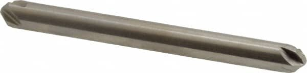 Hertel - 3/16" Head Diam, 3/16" Shank Diam, 4 Flute 100° High Speed Steel Countersink - Benchmark Tooling