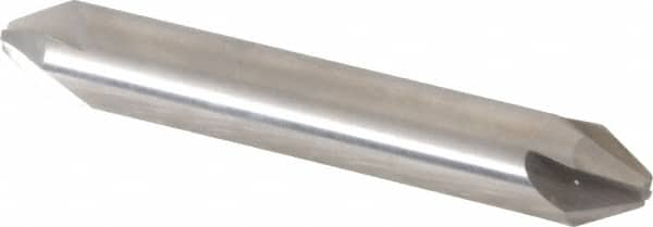 Hertel - 3/8" Head Diam, 3/8" Shank Diam, 4 Flute 60° High Speed Steel Countersink - Benchmark Tooling