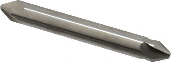 Hertel - 1/4" Head Diam, 5/16" Shank Diam, 4 Flute 60° High Speed Steel Countersink - Benchmark Tooling