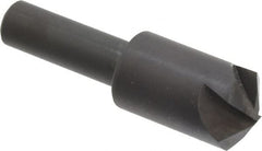 Hertel - 5/8" Head Diam, 3/8" Shank Diam, 4 Flute 120° High Speed Steel Countersink - Benchmark Tooling