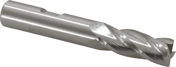 Hertel - 1/2", 4 Flute, Cobalt, 0.02" Corner Radius End Mill - 3-1/4" OAL, Right Hand Flute, 1-1/4" LOC, Right Hand Cut - Benchmark Tooling