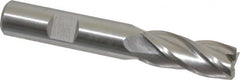 Hertel - 1/2", 4 Flute, Cobalt, 0.03" Corner Radius End Mill - 3-1/4" OAL, Right Hand Flute, 1-1/4" LOC, Right Hand Cut - Benchmark Tooling