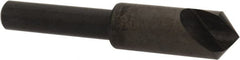 Hertel - 3/8" Head Diam, 1/4" Shank Diam, 1 Flute 100° High Speed Steel Countersink - Benchmark Tooling