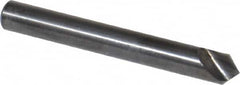 Hertel - 1/4" Head Diam, 1/4" Shank Diam, 1 Flute 90° High Speed Steel Countersink - Benchmark Tooling