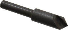 Hertel - 3/8" Head Diam, 1/4" Shank Diam, 1 Flute 90° High Speed Steel Countersink - Benchmark Tooling