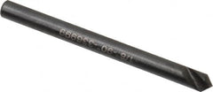 Hertel - 1/8" Head Diam, 1/8" Shank Diam, 1 Flute 90° High Speed Steel Countersink - 1-1/2" OAL, Straight Shank - Benchmark Tooling