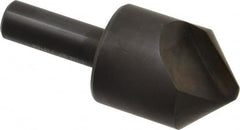 Hertel - 1-1/4" Head Diam, 1/2" Shank Diam, 1 Flute 90° High Speed Steel Countersink - Benchmark Tooling