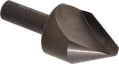 Hertel - 1-1/4" Head Diam, 1/2" Shank Diam, 1 Flute 60° High Speed Steel Countersink - Benchmark Tooling