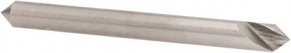 Hertel - 3/16" Head Diam, 3/16" Shank Diam, 1 Flute 82° High Speed Steel Countersink - Benchmark Tooling