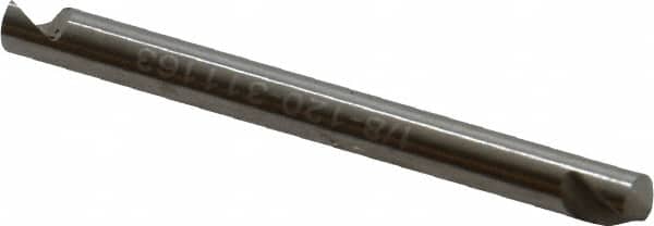 Hertel - 1/8" Head Diam, 1/8" Shank Diam, 1 Flute 120° High Speed Steel Countersink - Benchmark Tooling