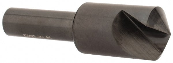 Hertel - 5/8" Head Diam, 3/8" Shank Diam, 1 Flute 120° High Speed Steel Countersink - Benchmark Tooling