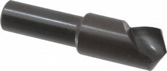 Hertel - 1/2" Head Diam, 3/8" Shank Diam, 1 Flute 120° High Speed Steel Countersink - Benchmark Tooling