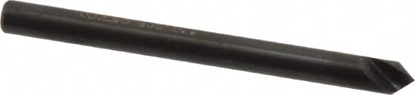 Hertel - 1/8" Head Diam, 1/8" Shank Diam, 1 Flute 82° High Speed Steel Countersink - Benchmark Tooling