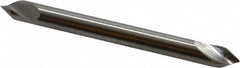 Hertel - 1/8" Head Diam, 1/8" Shank Diam, 1 Flute 60° High Speed Steel Countersink - Benchmark Tooling